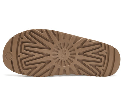 UGG Women's Greenport Cross Strap Slide Slipper, Chestnut, 7