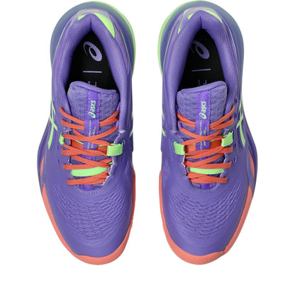 ASICS Women's Gel-Resolution X Padel Tennis Shoes, 5.5, Amethyst/Illuminate Green