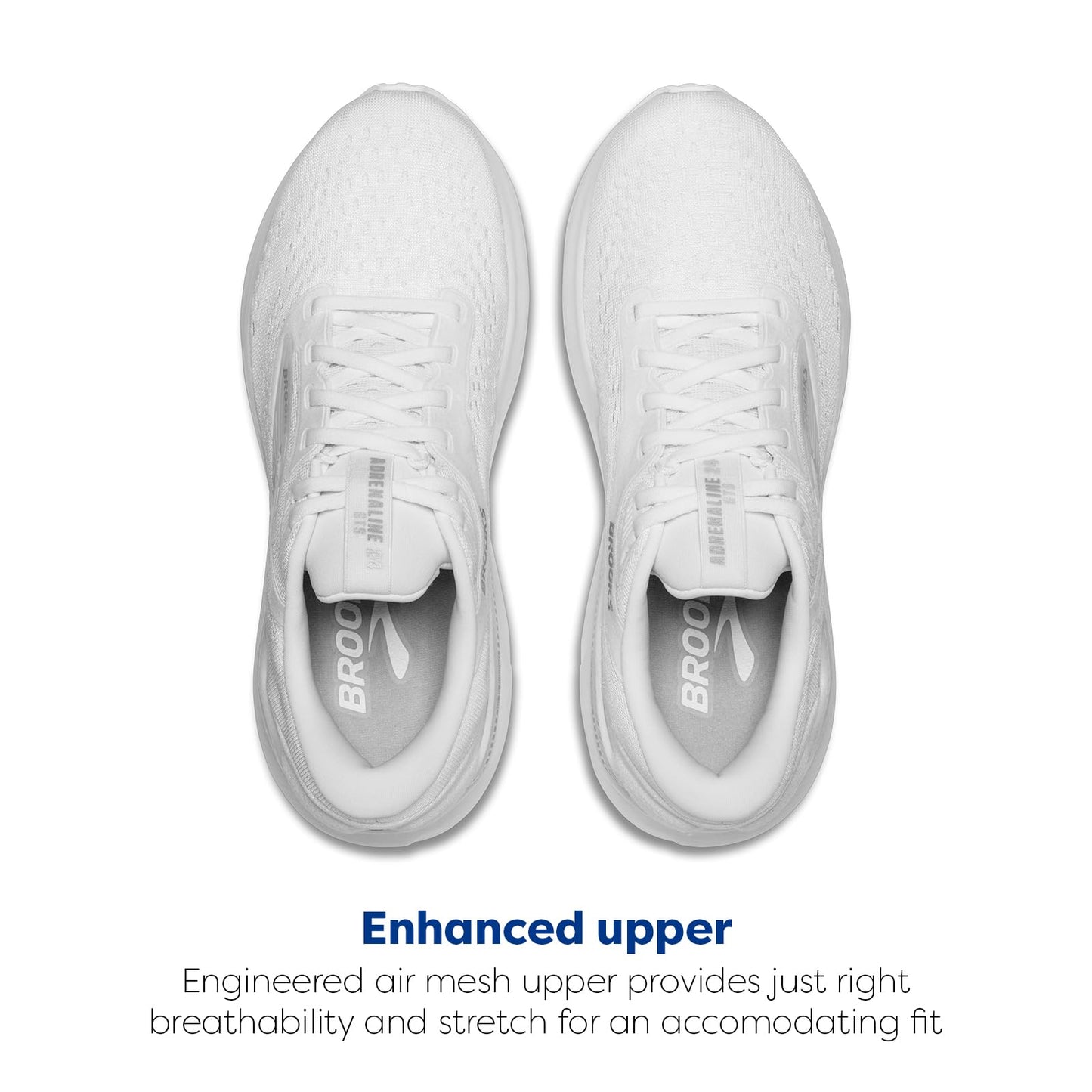 Brooks Women’s Adrenaline GTS 24 Supportive Running Shoe - White/Oyster/Alloy - 11.5 Wide