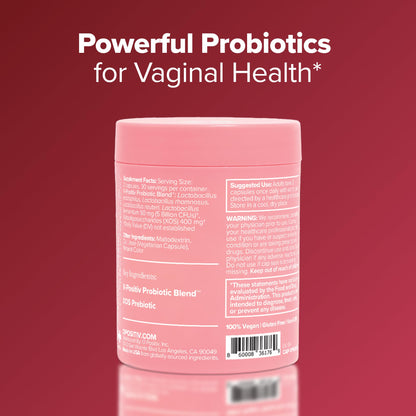 URO Vaginal Probiotics for Odor, Flora & pH Balance – 1-Month Supply