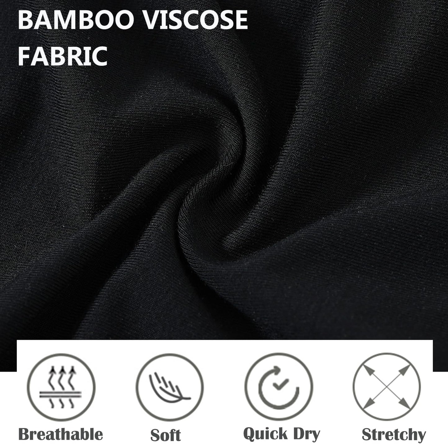Mens Underwear with Pouch Briefs Sexy Cool Viscose Made from Bamboo Panties Black M