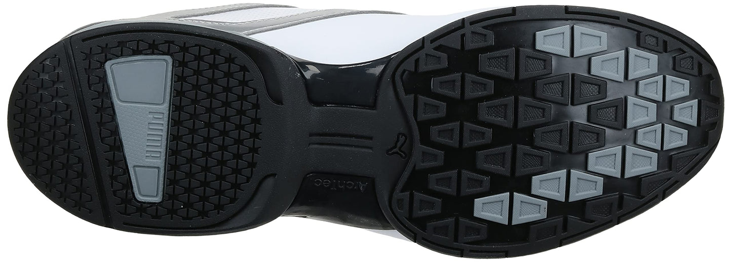 PUMA Men's TAZON 6 FM Cross Training Sneaker, Puma White-Puma Silver-Puma Black, 10.5