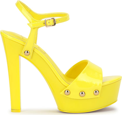 Jessica Simpson Calenta Studded Platform Sandal, Bright Yellow,