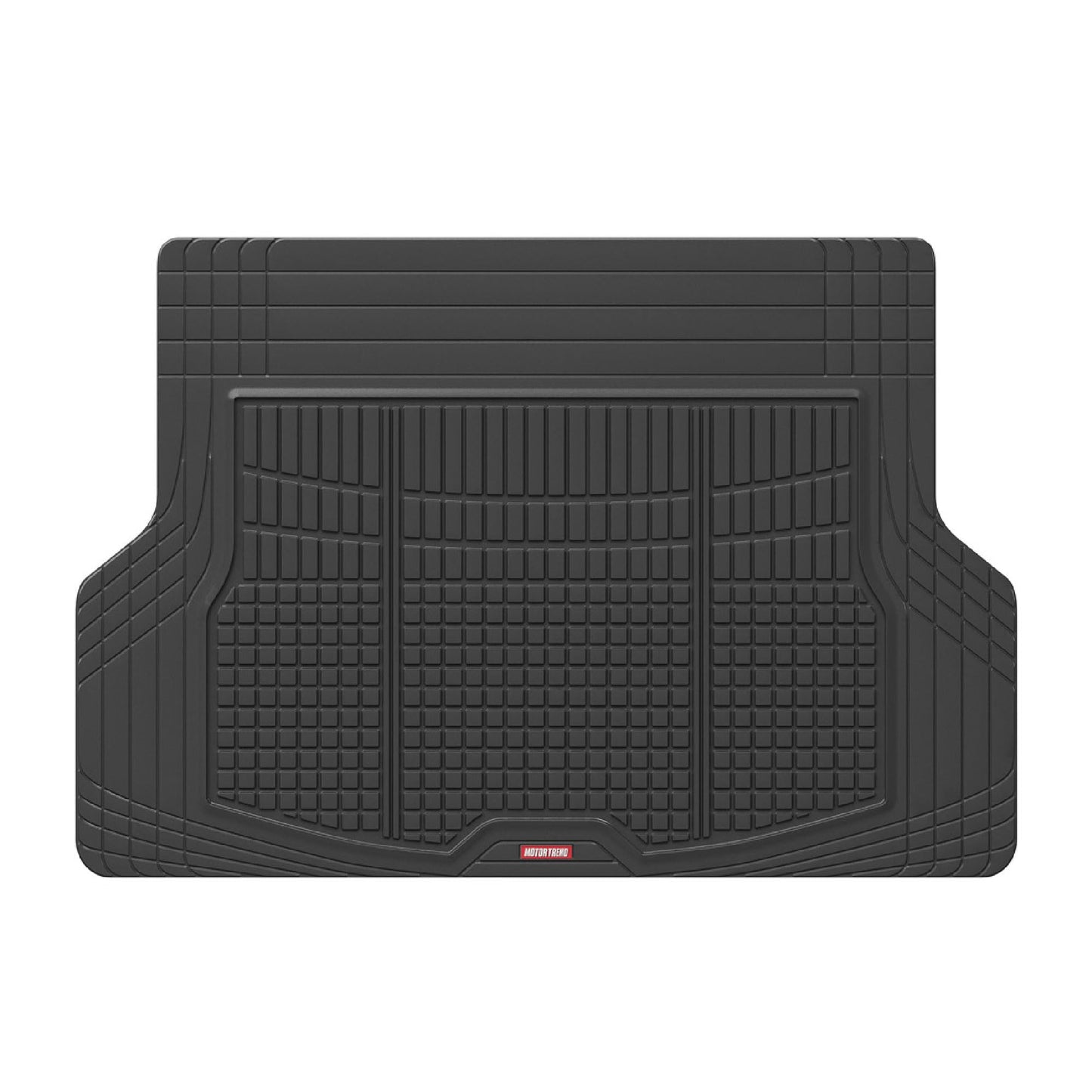 Motor Trend Premium FlexTough All-Protection Cargo Mat Liner – w/Traction Grips & Fresh Design, Heavy Duty Trimmable Trunk Liner for Car Truck SUV, Black (OF-985-BK)