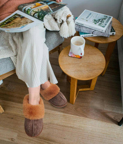 KuaiLu Womens Cozy Memory Foam Slippers Ladies Fuzzy Faux Fur Lined Warm Arch Support House Shoes Slip on Comfy Winter Scuff Indoor Outdoor Rubber Hard Sole Orthotic Plush Bedroom Brown Size 8