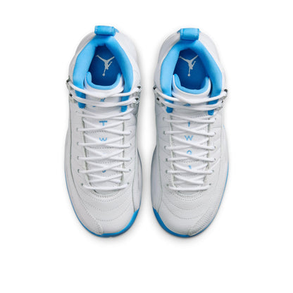 Kids Air Jordan 12 Retro 'White/University Blue'