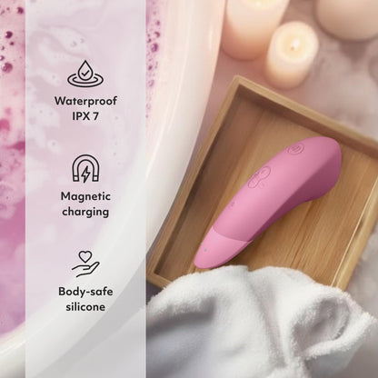 Womanizer Enhance 2 in 1 Air Massage Adult Toys & Clitoris Vibrator for Women | Clit Sucker Personal Massagers | Clitoral Stimulator Vibration Sex Toys | Couples Sexual Pleasure Tools | Light Pink
