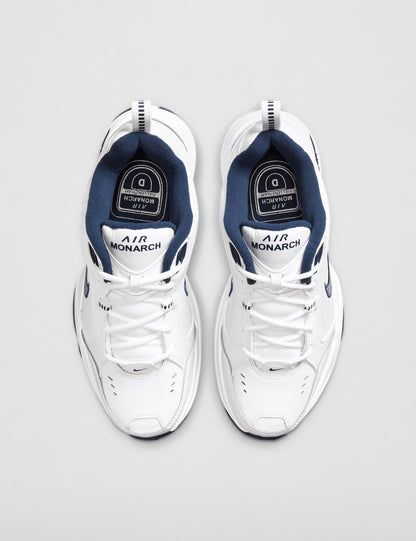 NIKE AIR MONARCH IV (MENS) - 6.5 White/Metallic Silver
