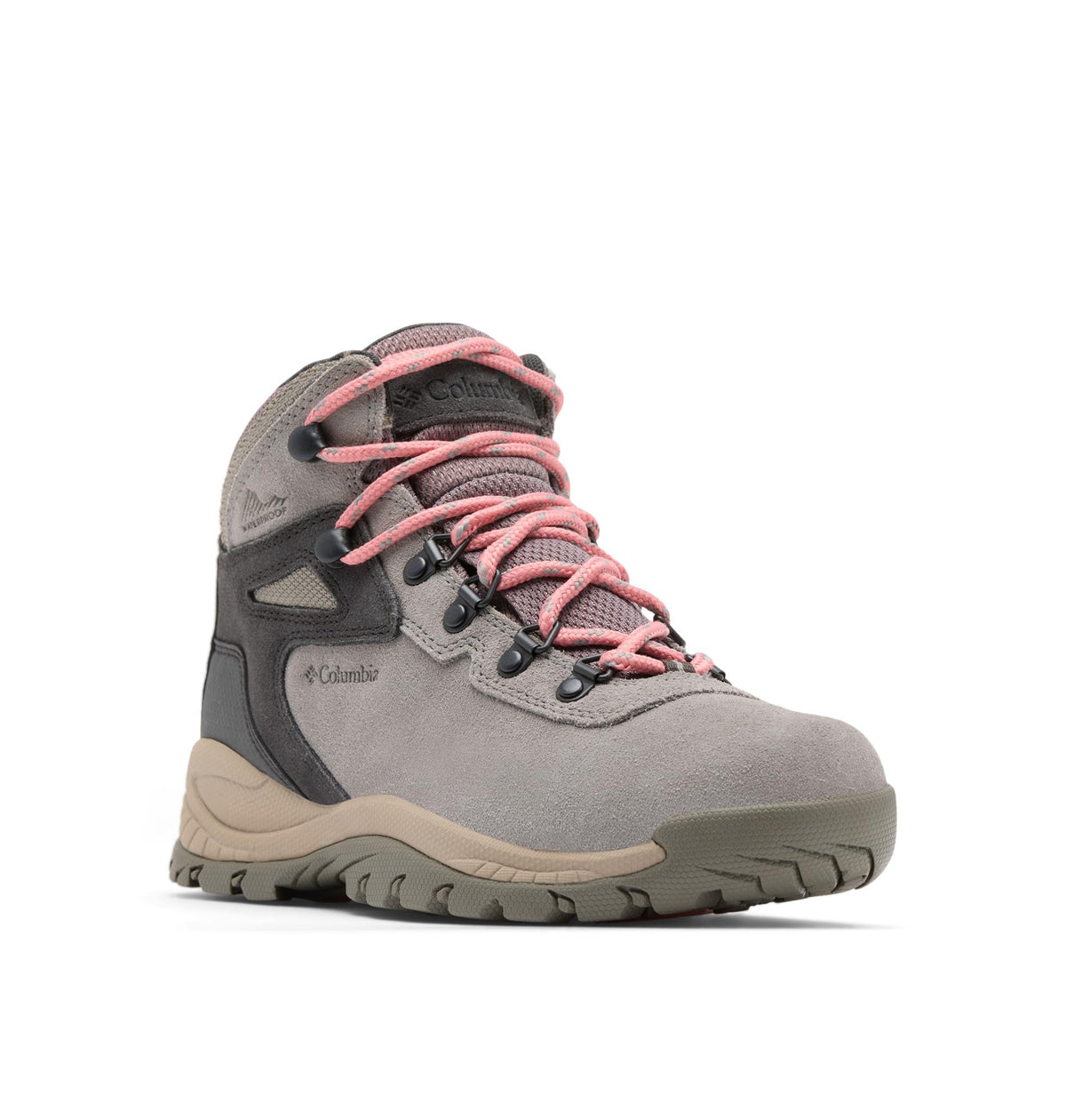 Columbia Womens Newton Ridge Plus Waterproof Amped, Stratus/Canyon Rose, 9