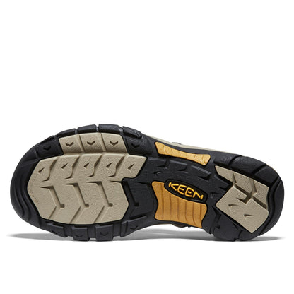 KEEN Men's Newport H2 Closed Toe Water Sandals, Raven/Aluminum, 10