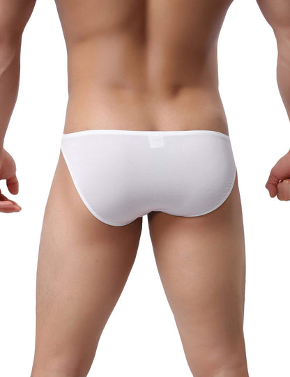 Avidlove Underwear Men's 4 Pack Classic Low Rise Stretchy Hip Briefs Bikini