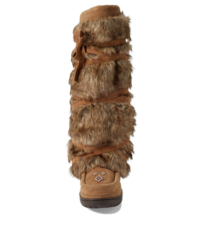 Manitobah Mukluks Tall Wrap Oak/Chene Suede 2 8 M