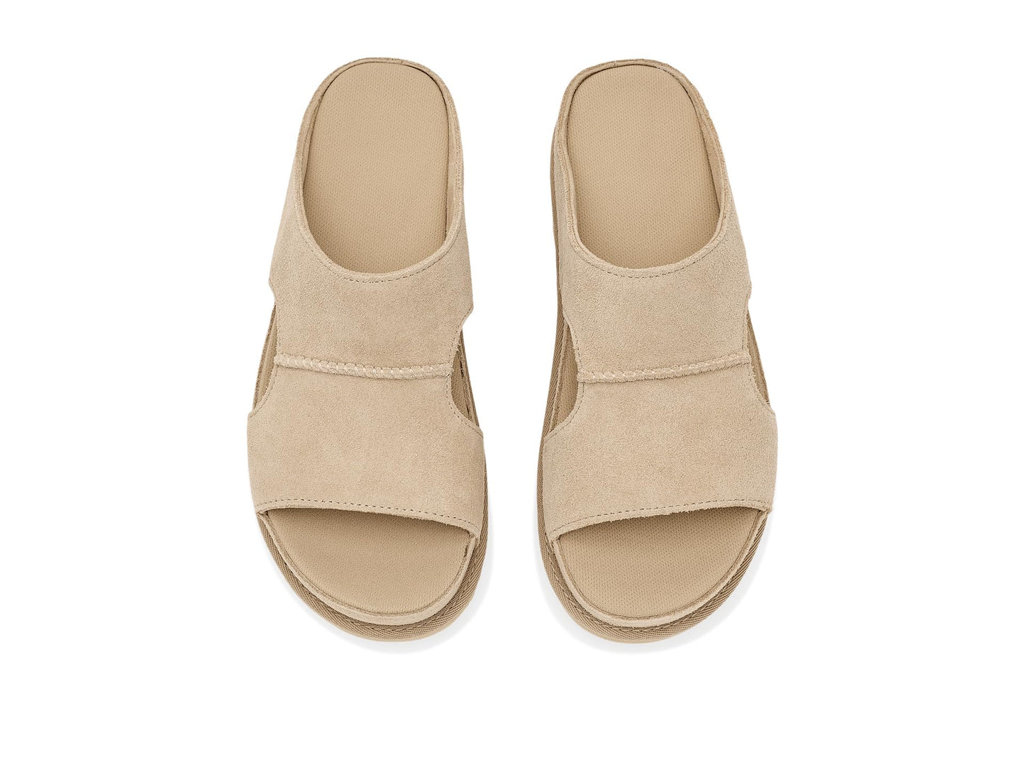 UGG Women's Goldenstar Hi Cutout Slide Sandal, Sand, 8.5