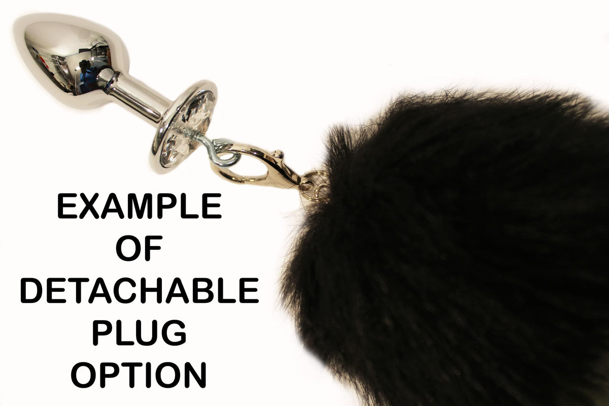 Tail Butt Plug BDSM Dildo Fox Tail - FAUX - 28"