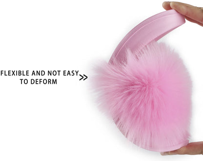 Sissy Faux Fur Slides, Open Toe Cute Pink Fuzzy Slippers, Comfortable Furry Fluffy Slide Sandals