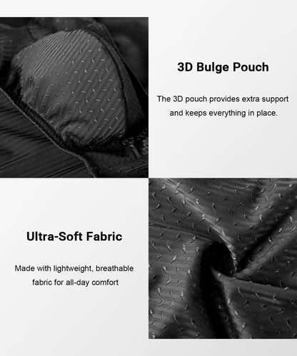 PAIZH Men's Sexy Bikini Briefs Low Rise Soft Lightweight Bulge Pouch Underwear Black L