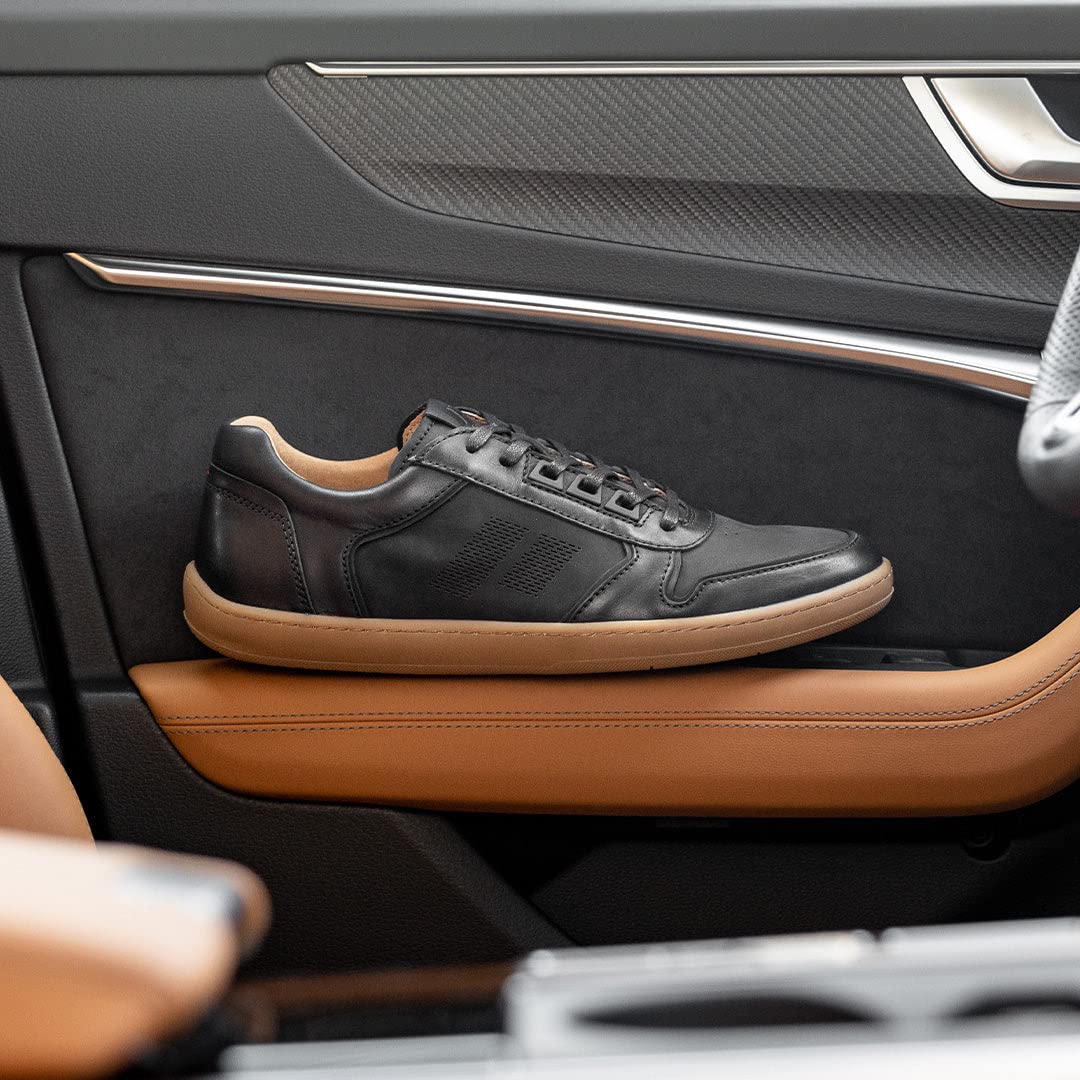 Piloti Driving Shoes for Men, Drift Performance Italian Nubuck Leather Everyday Driving Sneakers for Men ((US 10, Asphalt)