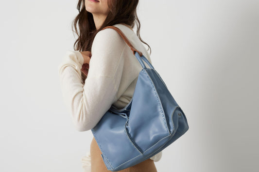 The Sak Los Feliz Hobo in Leather, Lined Shoulder Purse, Bronze