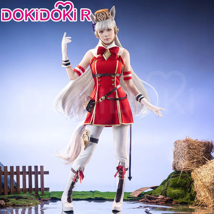 KIRA KIRA Anime Game Cosplay Costume Doki-R Red Uniform Dress Halloween Costume Plus Size