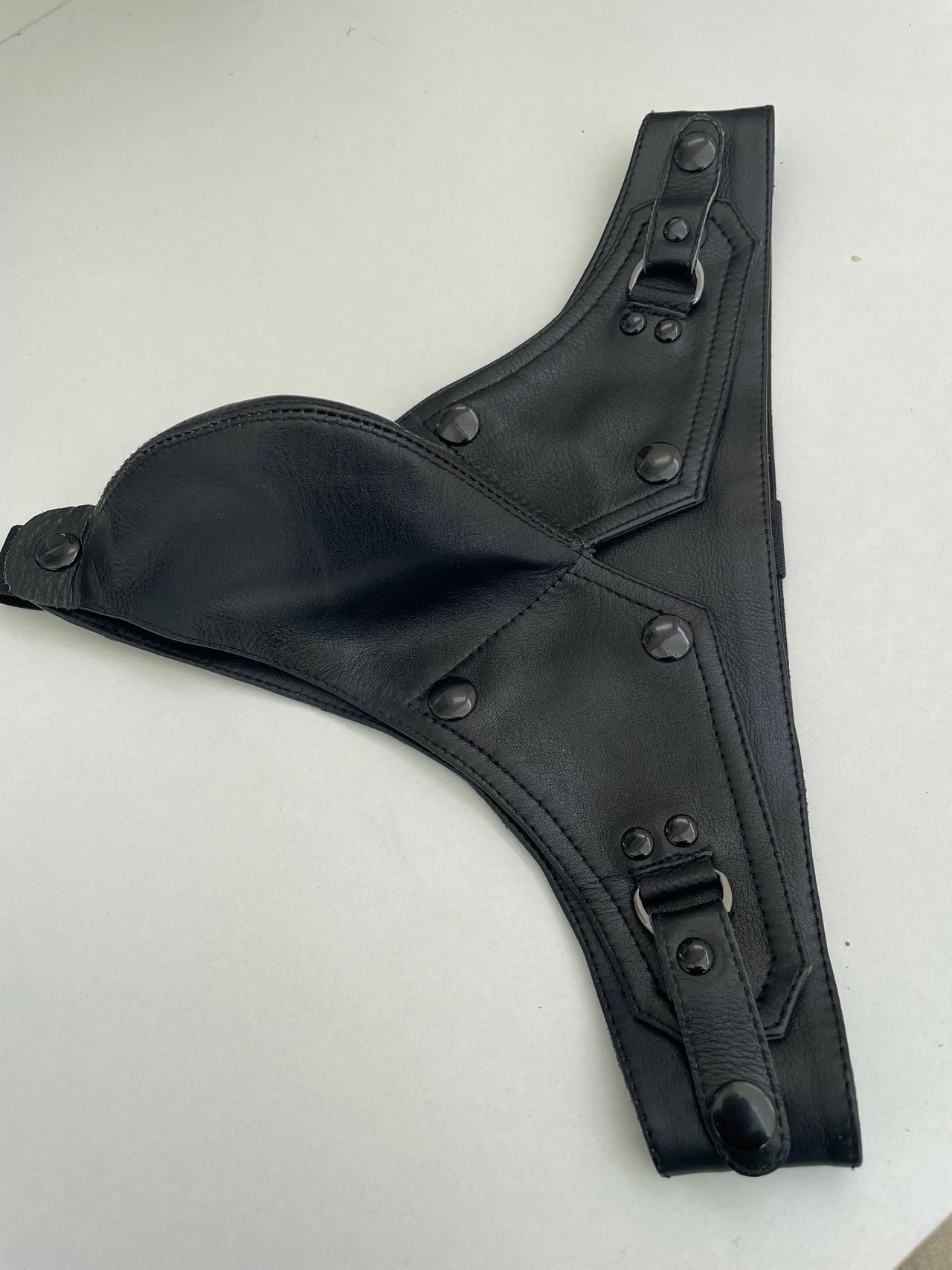 Leatherotics Mens Leather Underwear - Soft and Supple Leather Jockstrap with Detachable Front Pouch - 030 Black