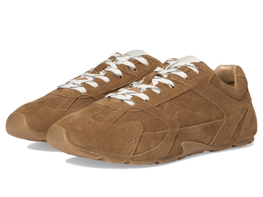 Steve Madden Women's Aziel Sneaker, Camel Suede, 7.5