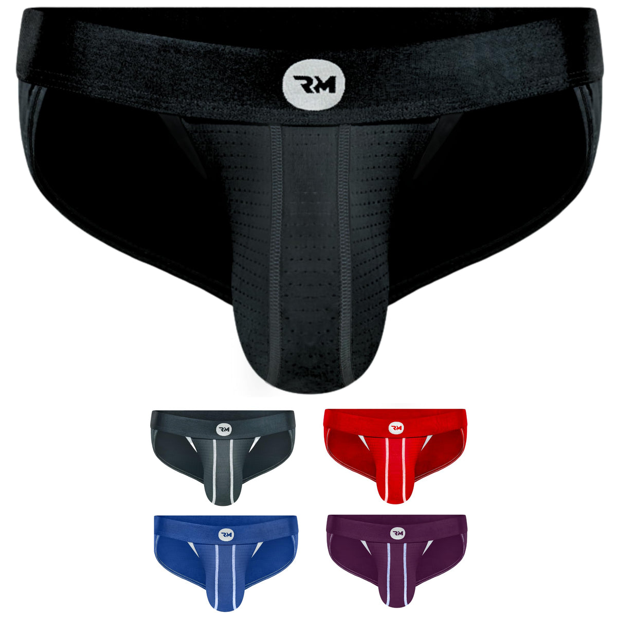 Real Men Mesh Sports Brief Nylon 1 Pk Black Mesh-X-Small
