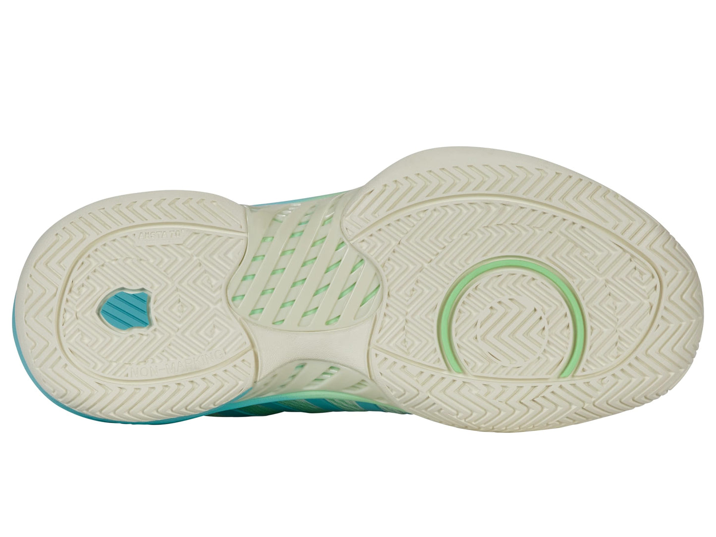 K-Swiss Women's Pickleball Supreme Shoe, Egret/Patina Green, 5.5 M