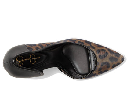 Jessica Simpson Women's Prizma D'Orsay Pump, Natural Leopard, 5