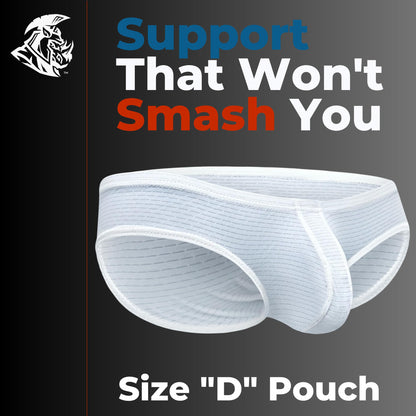 Real Men Nylon Bikini Briefs D Pouch 5xl 3pk Blk/Gry/Wht Mens Big Pouch Underwear Bulge Brief Underwear For Men