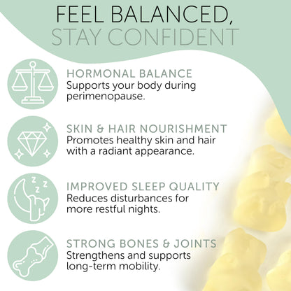 Perimenopause Supplements Women for Hormonal Balance & Mood Swings Relief