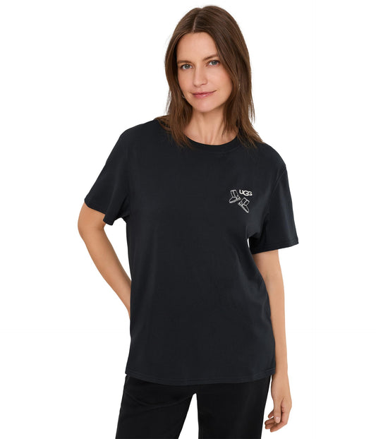 UGG, Women's, UGG Classic Boot Tee, Black, S