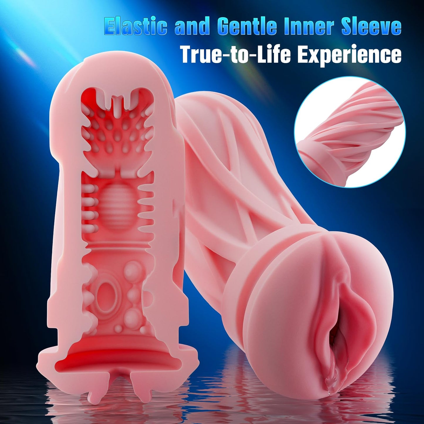 EINSEO Male Masturbator Sex Toys for Men - Thrusting Male Stroker with 360° Heating, 5-Speed Smooth Motion Blowjob Adult Men's Sex Toy, Silent Brushless Motor, Pocket Pussy Realistic Sleeve Penis Pump