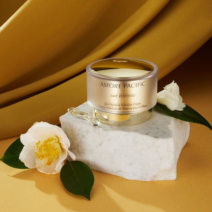 AMOREPACIFIC Time Response Skin Reserve Intensive Cream Korean Face Moisturizer with Niacinamide & Green Tea for Hydration and Fine Lines, 1.7 Fl Oz