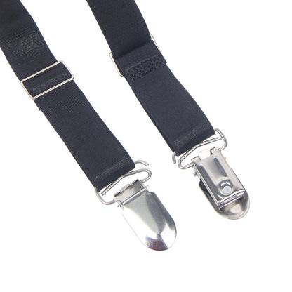 Men's PU Leather Garter Belt with Thong Suspenders with 6 Straps Clips Garter Belts for Thigh Highs Stockings