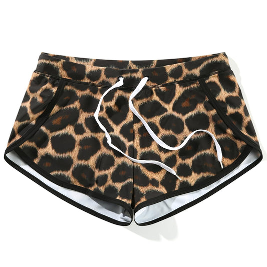 Retro Men's Short Swim Trunks, Quick Dry Bathing Suit with Liner