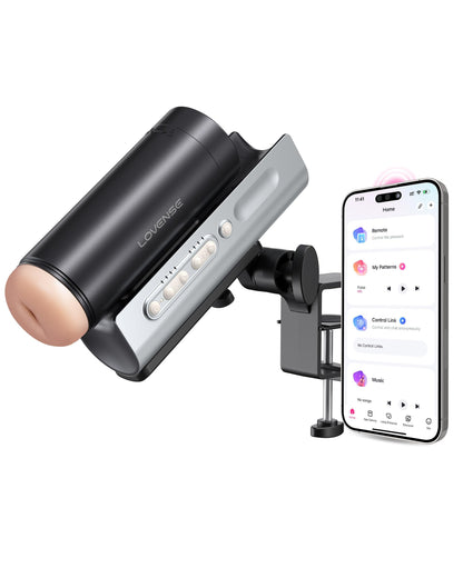 LOVENSE Solace Pro Automatic Male Masturbators, App Remote Control Pocket Pussy Thrusting Blowjob Sex Toys - Machines & Devices for Men Pleasure Adjustable Male Stroker with Immersive AI/VR Experience