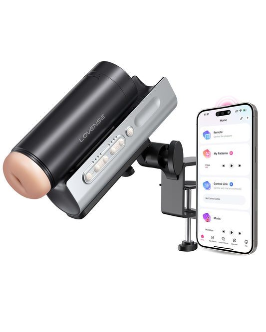 LOVENSE Solace Pro Automatic Male Masturbators, App Remote Control Pocket Pussy Thrusting Blowjob Sex Toys - Machines & Devices for Men Pleasure Adjustable Male Stroker with Immersive AI/VR Experience