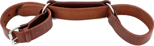 Heavy Harness Leather Hobble for Horses, Western Adjustable Equine Hobble with Stainless Steel Hardware,1-3/4" Width