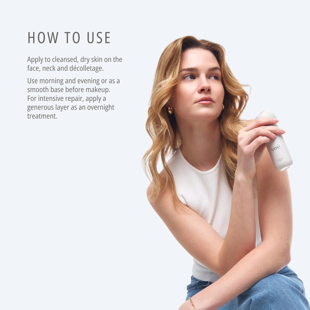 YOÉ Ympossible Cream | Ultra-Nourishing Face Moisturizer | Age-Defying | Deep Hydration & Advanced Repair | Skin Barrier Support | EWG Verified, Vegan, Cruelty Free | 30ml / 1 fl oz (Full Size)