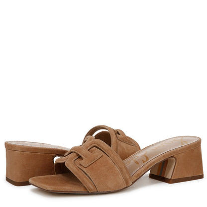 Sam Edelman Women's Waylon Slide Sandal Cyprus Tan Suede 8 M