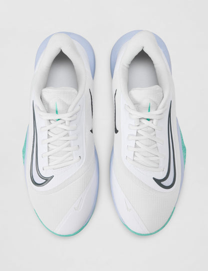 Nike Men's Precision 7 Basketball Shoes, White/Iron Grey-Ghost-Dynamic Turquoise, 11