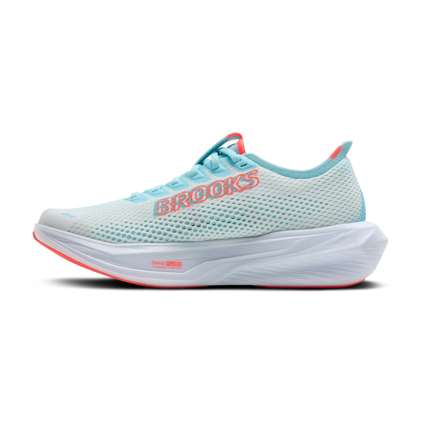 Brooks Women’s Hyperion 3 Neutral Running Shoe - White/Pink Clay/Atomizer - 11.5 Medium