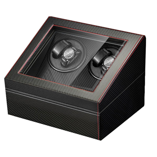 WANLECY 4+6 Watch Winder, Luxury Automatic 2 Motor Watch Winder PU Leather Display Case Storage Super Quiet for Lady and Men