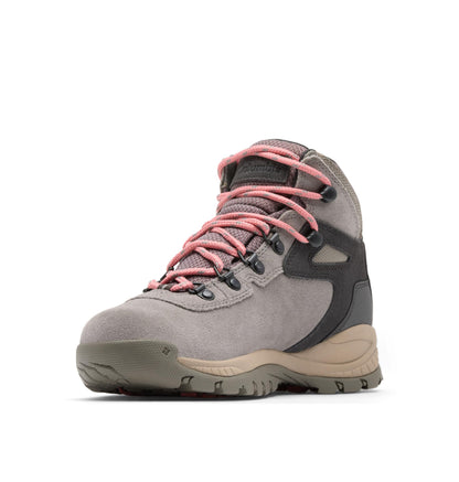 Columbia Womens Newton Ridge Plus Waterproof Amped, Stratus/Canyon Rose, 9
