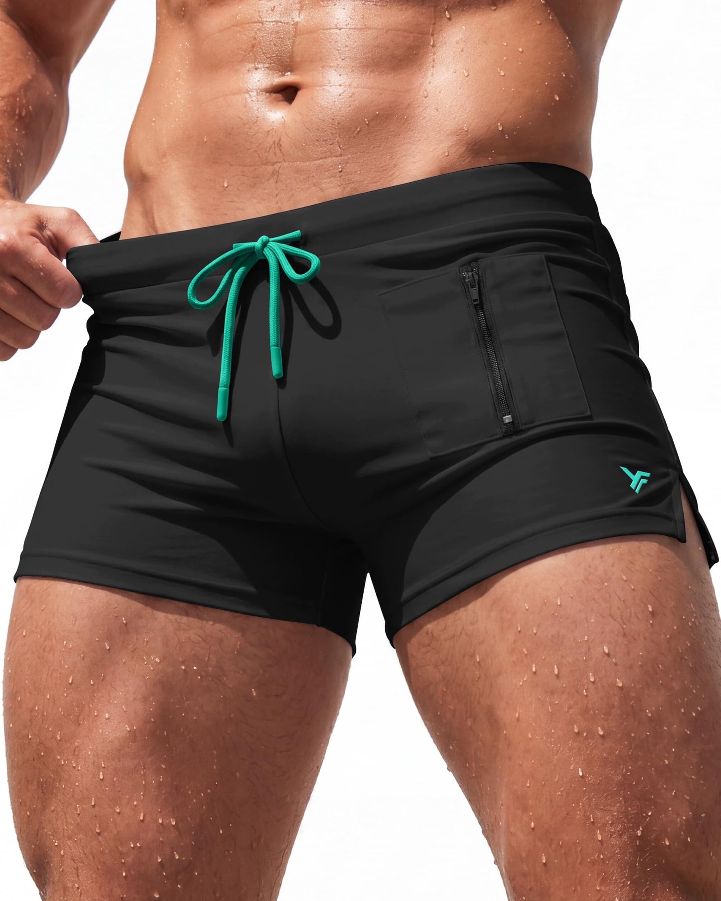 Men Swim Underwear Brief Trunks Sunga Bikini Boxer Fair no Cove Mesh Liner Compression Drawstring Zipper Pocket Inseam Harbor Swimsuit Swimtrunks Suit Beach Wear Pool Board Surf 4 3 Inch Square Cut