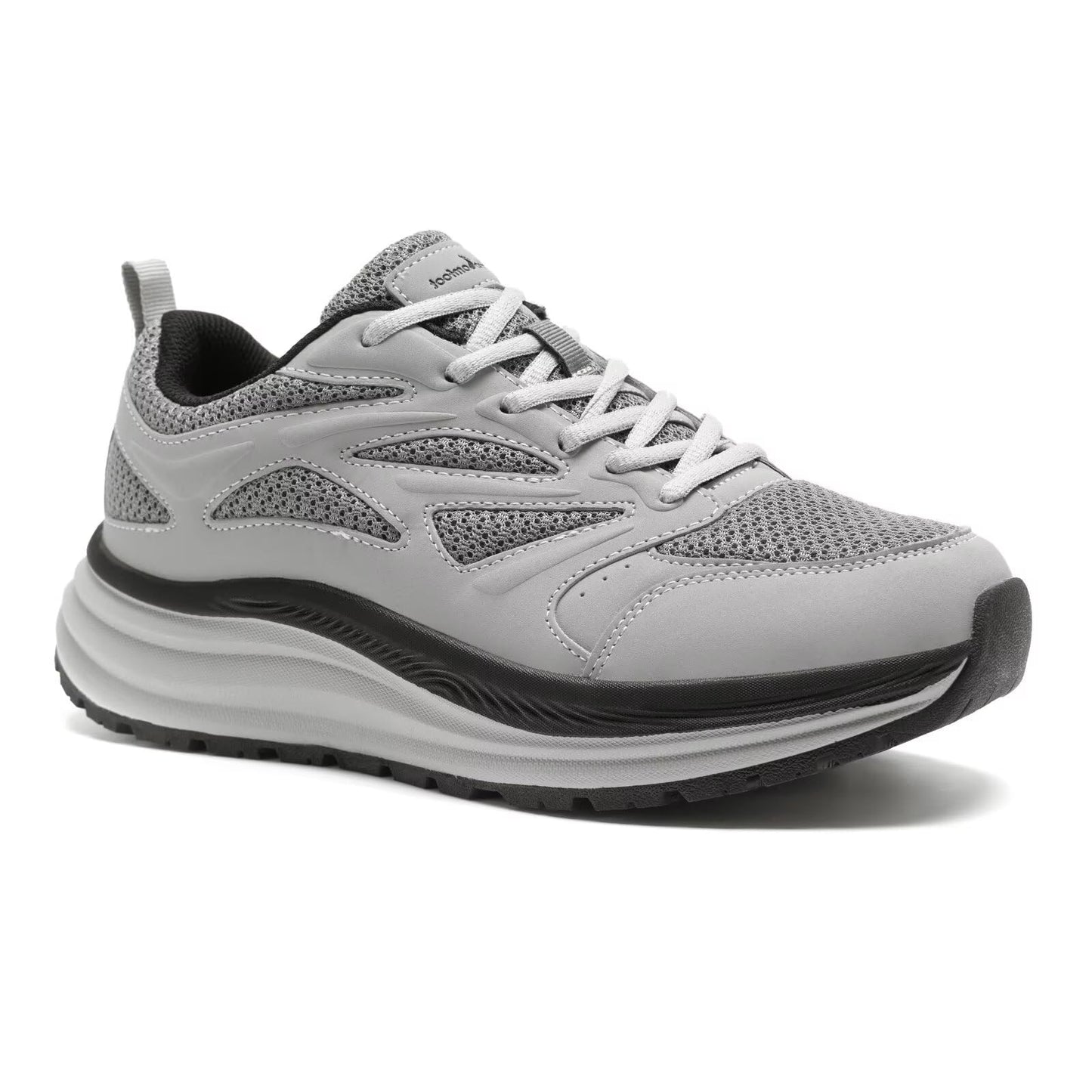 Men's Orthopedic Comfortable Trail Sneakers: Plantar Fasciitis Heel Spurs Arch Support Orthotic Neuropathy Ankle Pain Relief Running Shoes, Fit Hammer Toes Golf Workout Walking Shoes Grey Size 12