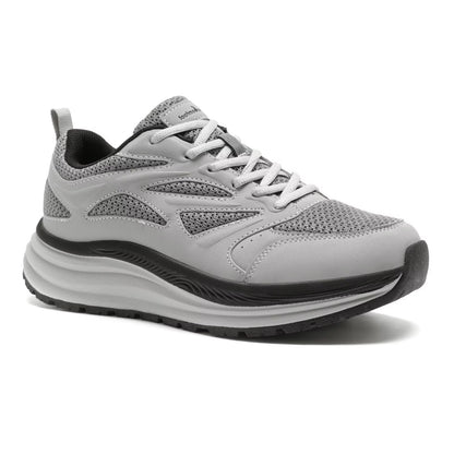 Men's Orthopedic Comfortable Trail Sneakers: Plantar Fasciitis Heel Spurs Arch Support Orthotic Neuropathy Ankle Pain Relief Running Shoes, Fit Hammer Toes Golf Workout Walking Shoes Grey Size 12