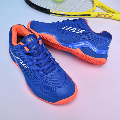 RBEUT Men's Pickleball Shoes - Tennis & Racquetball Anti-Slip Court Sneakers - Cushioned, Breathable for Men and Women Sapphire Blue
