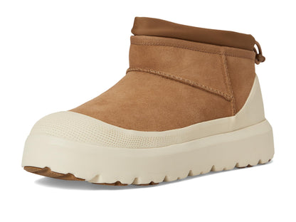UGG Men's Cl Ultra Mini Weather Hybrid Boot, Chestnut/Whitecap, 9