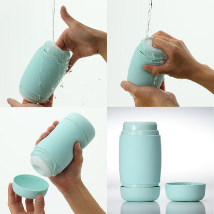 TENGA Puffy Mint Green Reusable Male Masturbator Pillowy Soft Pleasure Device